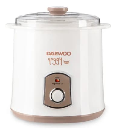 Yogurtera Eléctrica Yoggy Daewoo 2lt Yogurt Griego Recetario Color Beige