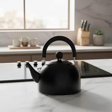 Pava Total Black 1.5lts Pico Matero Color Negro