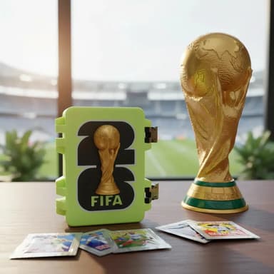Estuche Caja Para Figuritas Album Mundial 2026 Copa Relieve