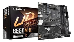 Placa madre Gigabyte B550mk DDR4 AM4 formato micro ATX color negro