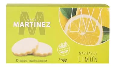 Masitas De Limón Sin TACC Café Martínez 60 Gr X 15 Unidades