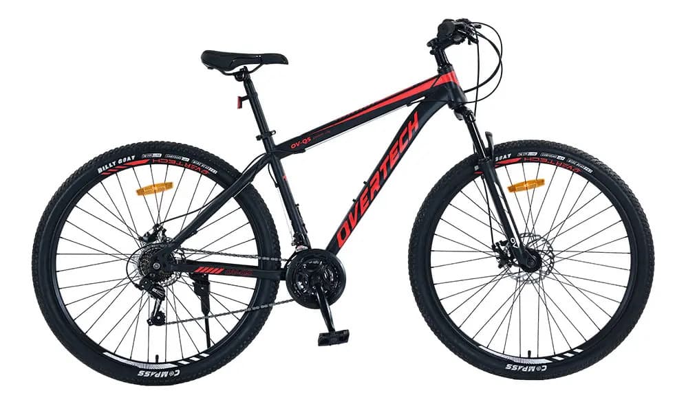 Bicicleta Mtb Overtech R29 Q5 21v Freno A Disco Shimano 12x Color Negro/Rojo/Rojo Tamaño del cuadro L