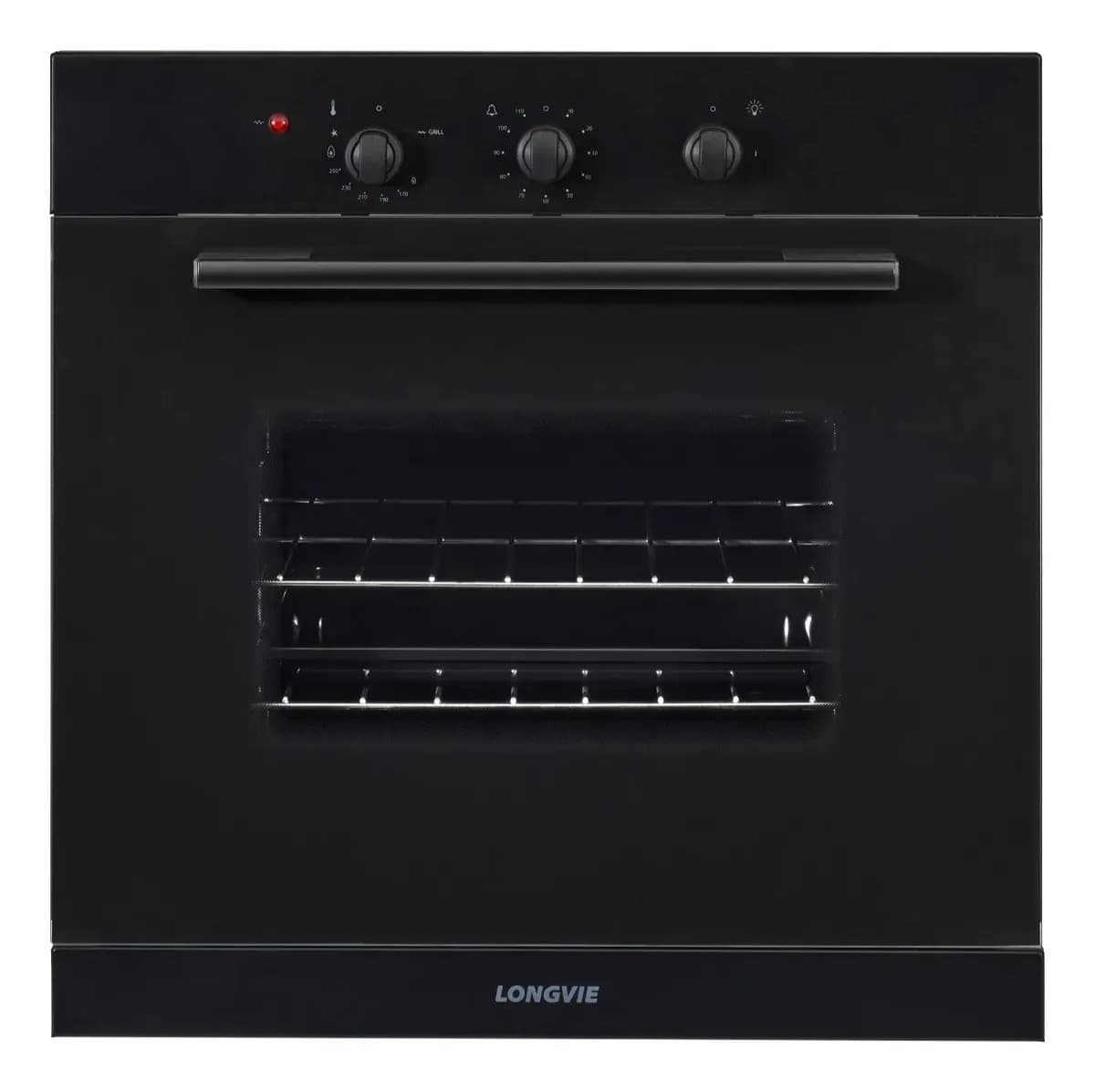 Horno A Gas Longvie H1500g Con Grill Eléctrico De Empotrar Color Grafito