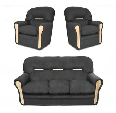 Juego Living 3cps Bilbao Sofá +2 Sillones Sillon Interliving Color