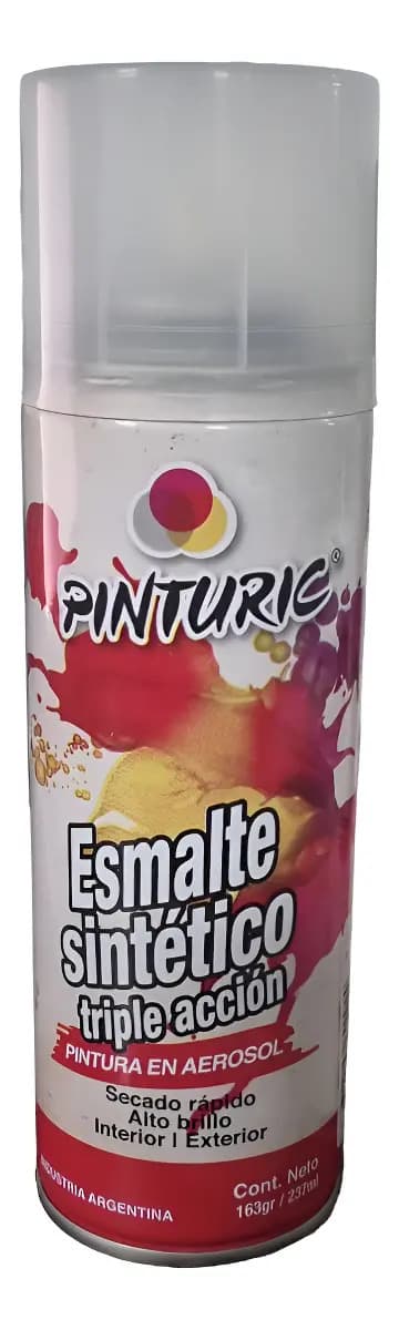Pintura Esmalte Sintético Pinturic Aerosol Triple Acción 240ml Marrón