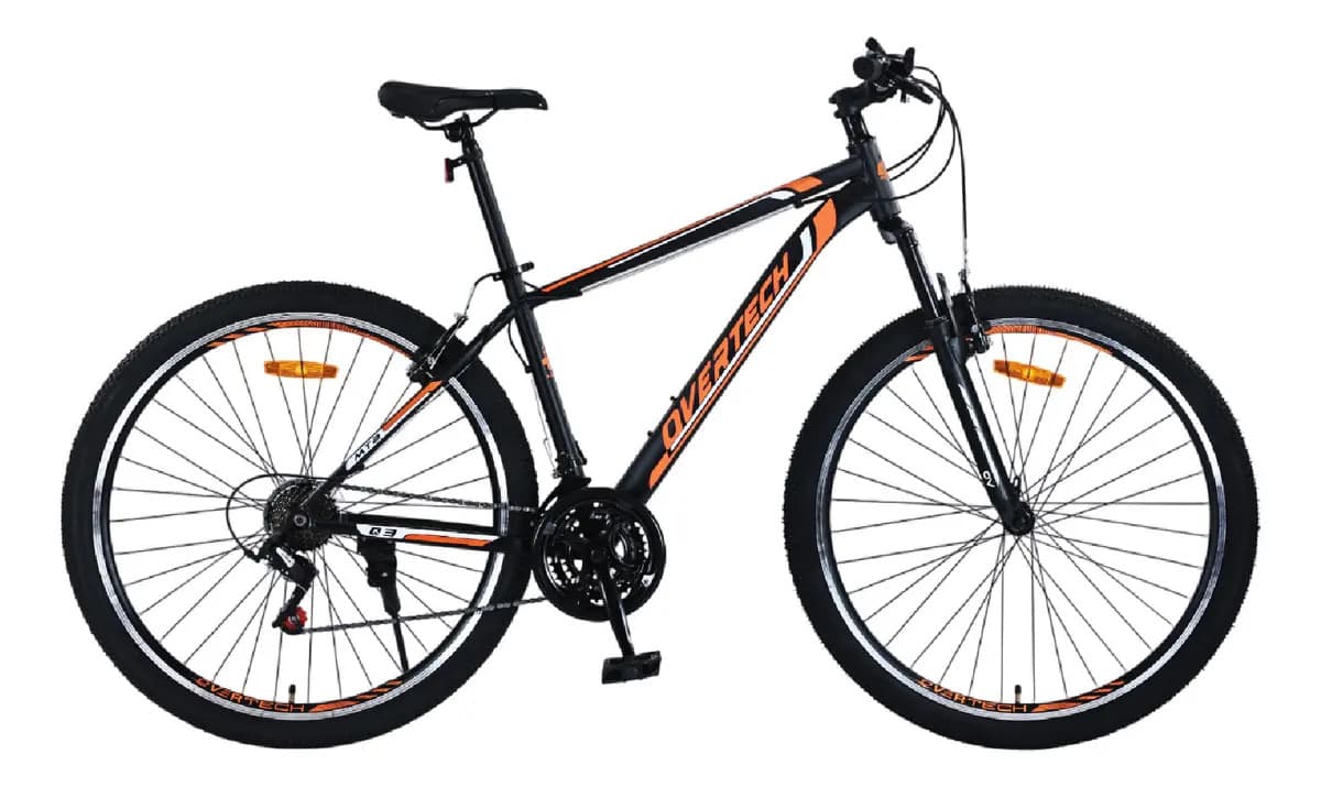Bicicleta Mtb Overtech R29 Q3 Con Suspensión Tamaño Del Cuadro M Negro/naranja/blanco