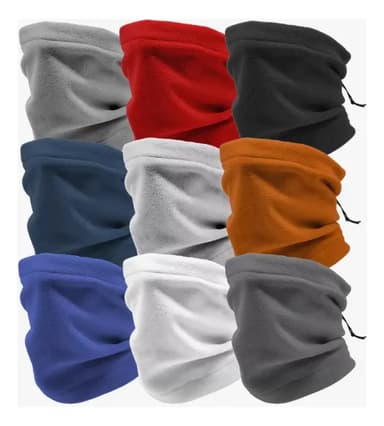 Cuello Polar Cuellera Gorro Termico Cordon Liso Moto Azul
