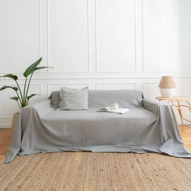 Funda para Sillón 4 Cuerpos Tusor Gris