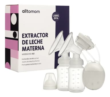 Sacaleche Eléctrico Alltomom 6812 Doble Extracción USB Silicona BPA Free