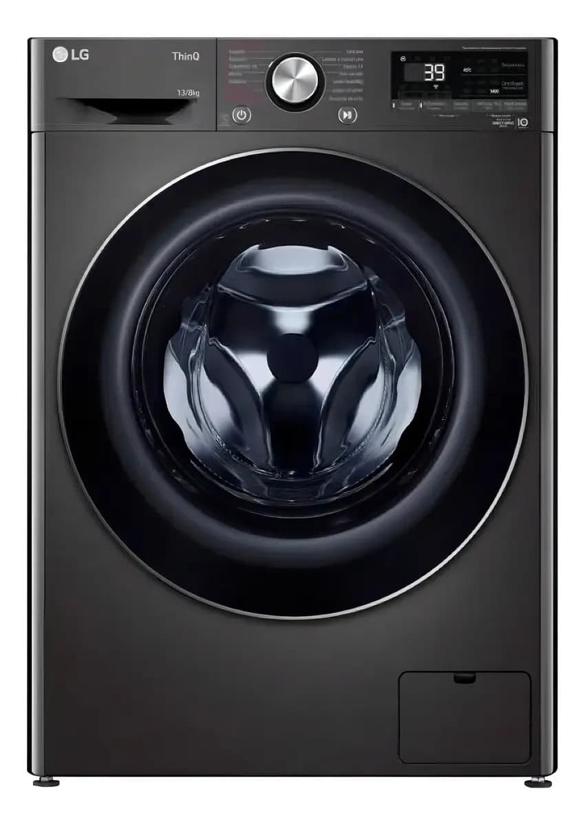 Lavasecarropas LG Wd13bvc2s6c 13 + 8kg Inverter Negro