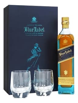 Whisky Johnnie Walker Blue Label 750ml + 2 Vasos