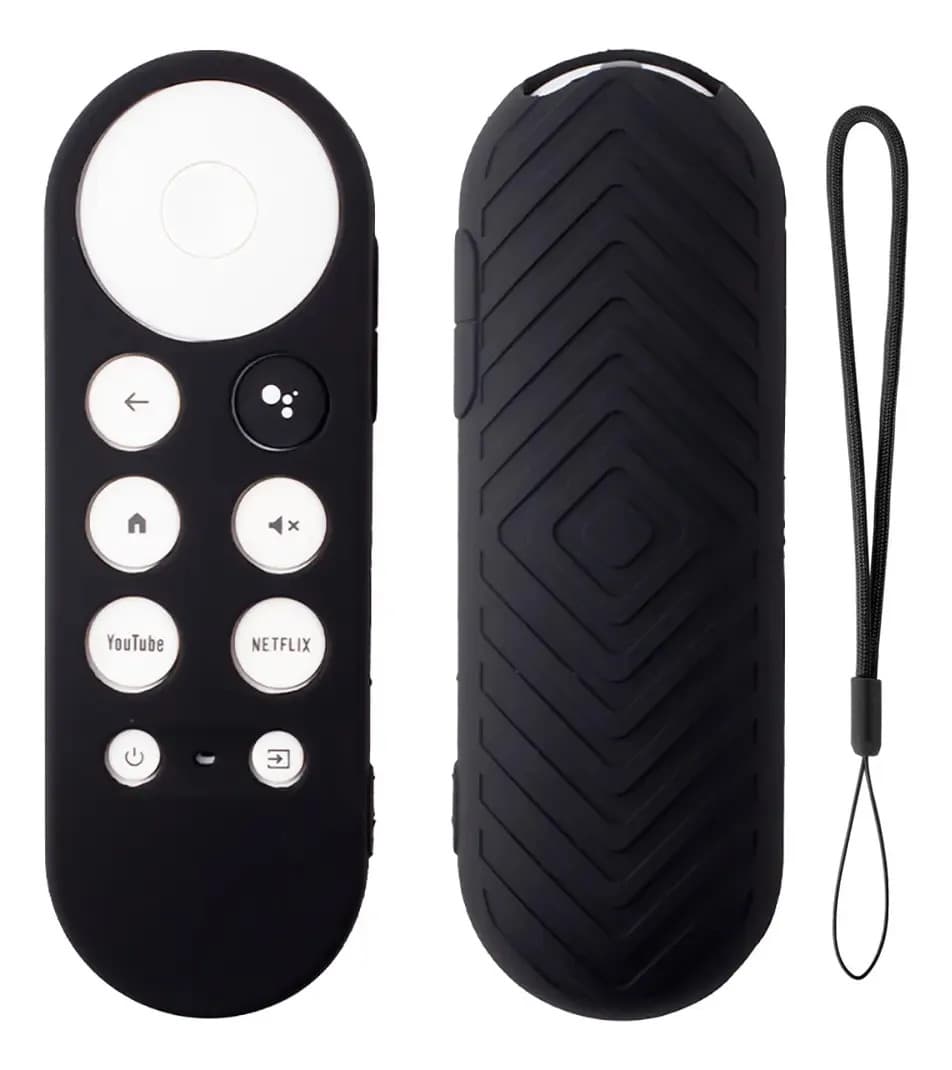 Funda Control Remoto Para Google Tv Chromecast Silicona Color Negro