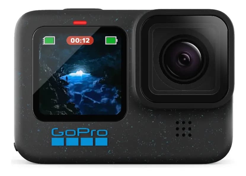 Cámara de acción GoPro Hero12 black 4k y 53k en hdr negro