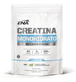 Creatina Monohidratada ENA Sport Micronizada 100% Pura en Doypack 300g Sabor Neutro