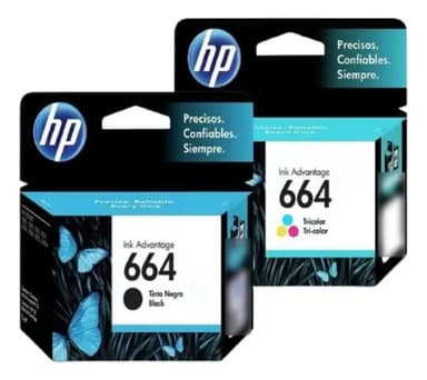 Cartucho Hp 664 Negro + Color Combo 2675 2135 3635 3775 4675