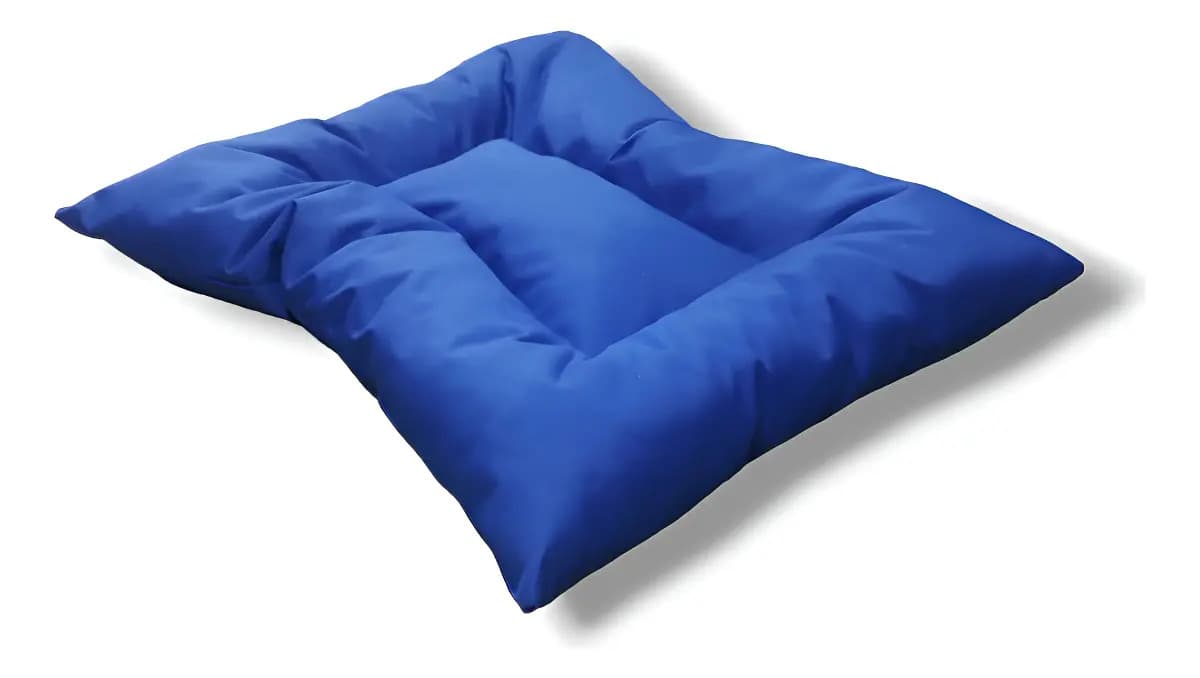 Cama Para Perros 120 X 80 Tela Antidesgarro Color Antidesgarro Azul