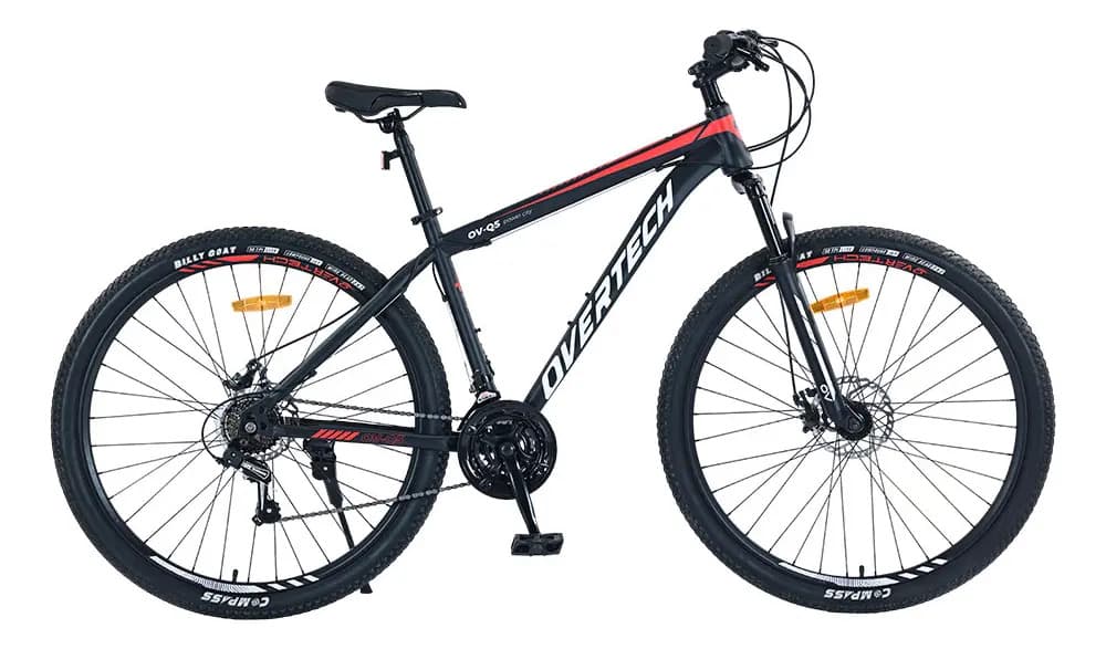 Bicicleta Mtb Overtech R29 Q5 21v Freno A Disco Shimano 12x Color Negro/Rojo/Blanco Tamaño del cuadro M