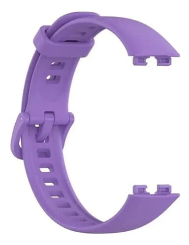 Malla Correa Silicona Para Reloj Smartwatch Huawei Band 8 Huawei Band 9 Huawei Band 10 1.47 Generica Marca Miaband Color Lila