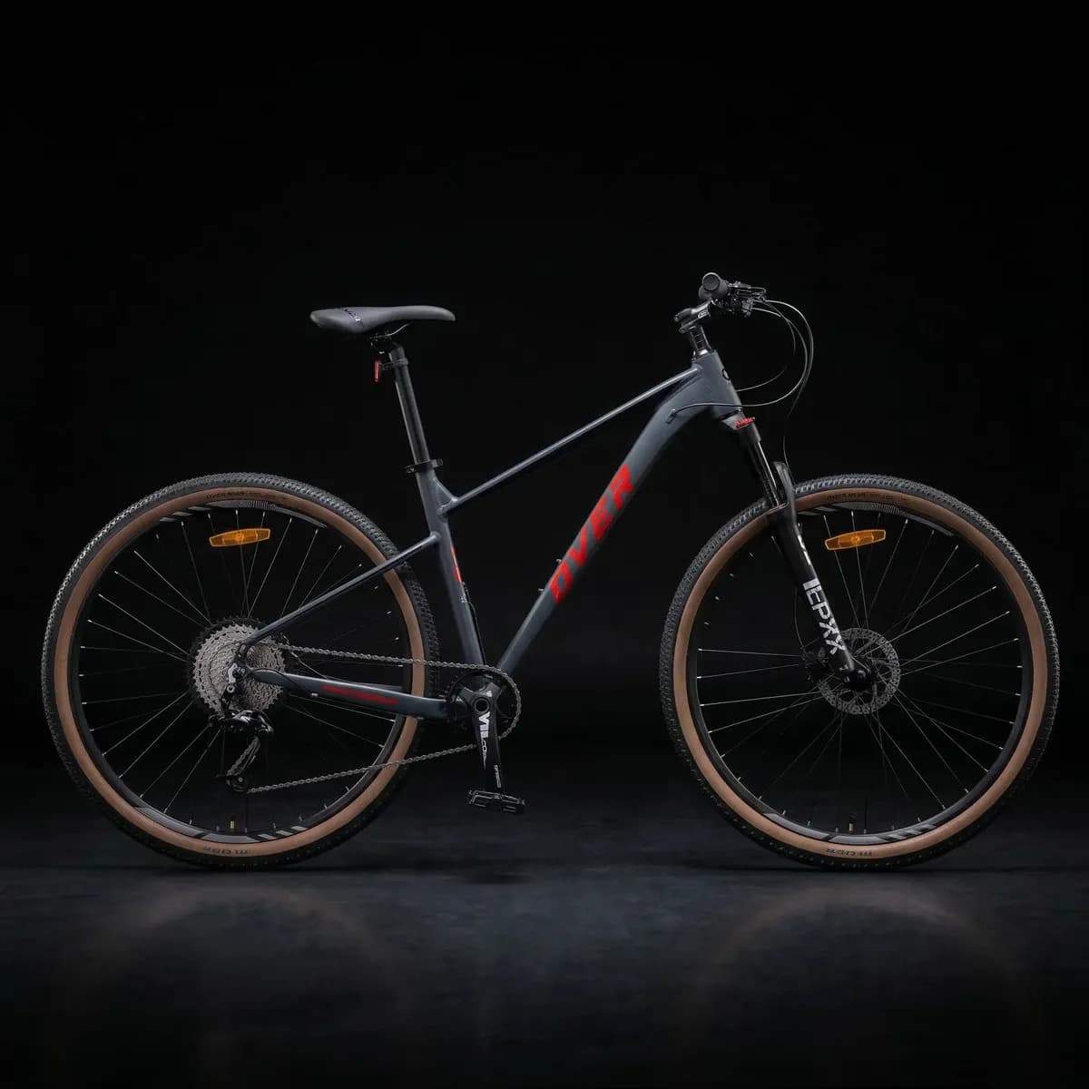 Bicicleta MTB Overtech Peregrine GT R29 Aire Hidráulica 1x11 Gris/rojo Xl