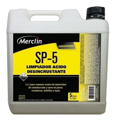 Limpiador Acido Muriatico Sp-5 | Piscinas Ladrillo Piso | 5l