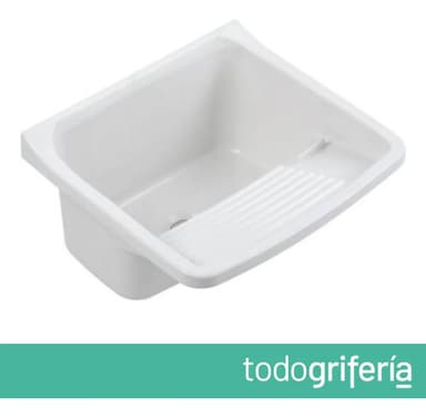 Ferrum Traful Pileta Lavadero Polipropileno Blanco Lp015-b