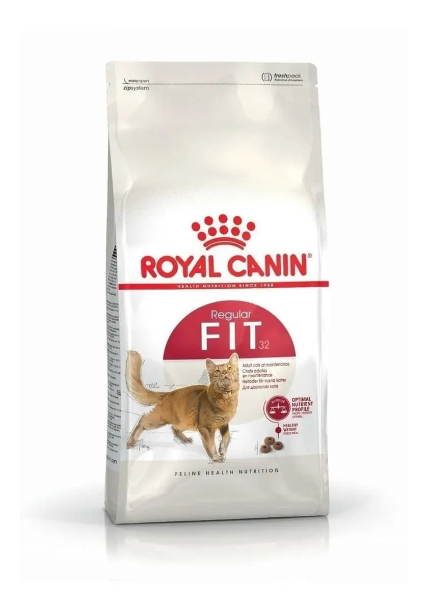 Alimento Royal Canin Feline Health Nutrition Regular Fit 32 para gato adulto todos los tamaños sabor mix de 1.5 kg