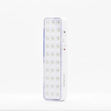 Luces Luz De Emergencia 30 Leds Bateria Recargable Seguridad Geneve Color Blanco