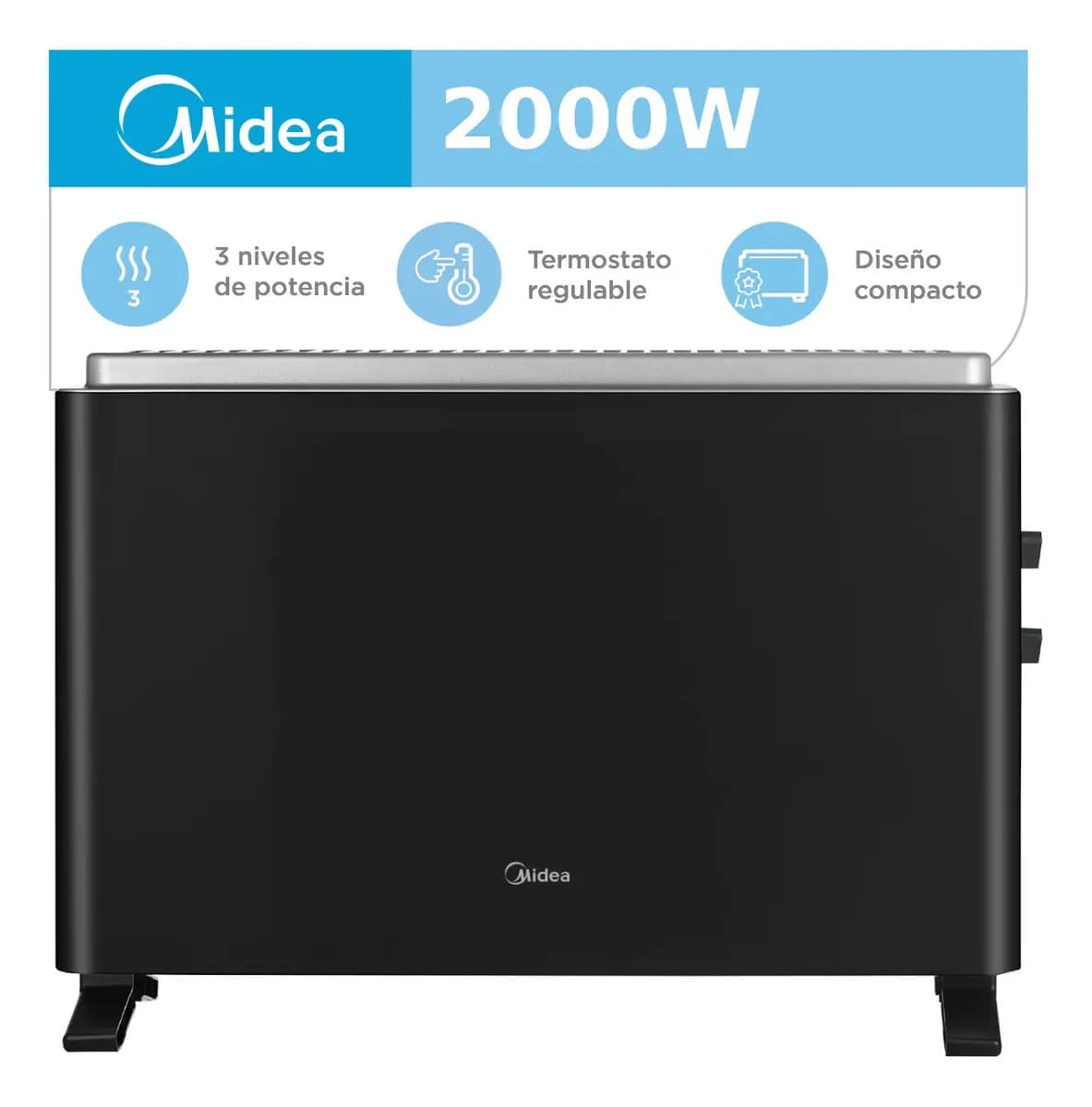 Convector Ch-p120bae1 2000w Negro Midea