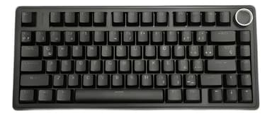 Teclado Gamer Mecánico Aula F75 Cableado Usb Negro Sw Red Retroiluminado Idioma Inglés