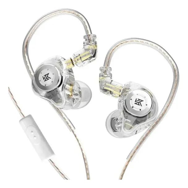 Auriculares intraurales Kz Edx Pro Dj Musicians Return Stage de cristal con micrófono
