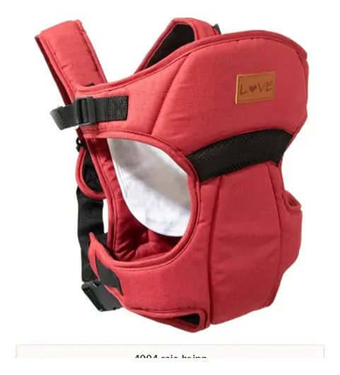 Mochila Portabebé 4004 De 0 A 10kg Love Color Rojo