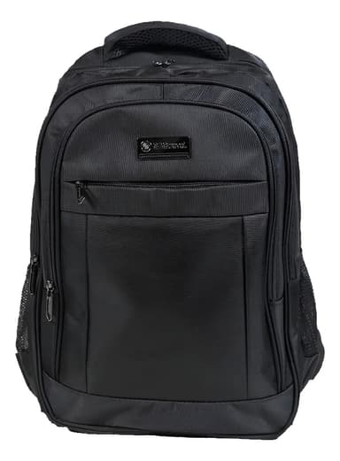 Mochilas Porta Notebook Mujer Hombre Antirrobo Viaje Urbana Color Negro Diseño de la tela Liso