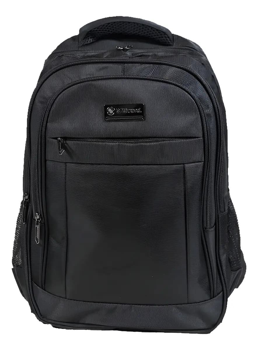 Mochilas Porta Notebook Mujer Hombre Antirrobo Viaje Urbana Color Negro Diseño de la tela Liso