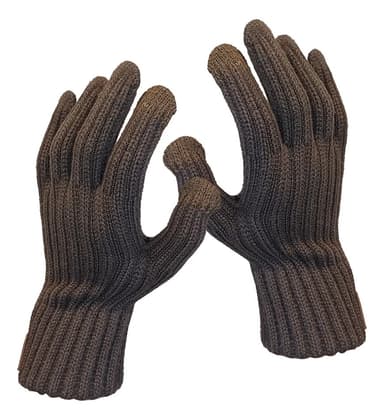 Guantes Lana Alpaca Invierno Ski Pantalla Táctil Touch Tech Color Marrón Chocolate Man