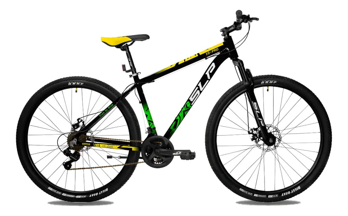 Bicicleta Slp 10 Mtb Aluminio Rodado 29 Freno Disco Negro/amarillo 18