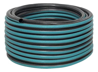 Manguera Riego Solytac 3/4 Anticolapso 25m Verde/Negra PVC Resistente UV