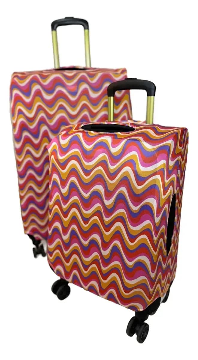 Fundas Cubre Valijas Diseños Surtidos Los Tamaños Color Disco Carry On