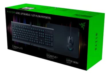 Combo Razer Level Up Cynosa Lite + Viper Mini + Gigantus V2 Color Del Teclado Negro