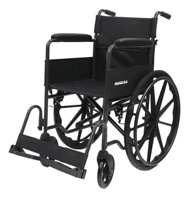 Silla De Ruedas Magesa Yk9011 Apoyabrazo Fijo Liviana Gris Plomo