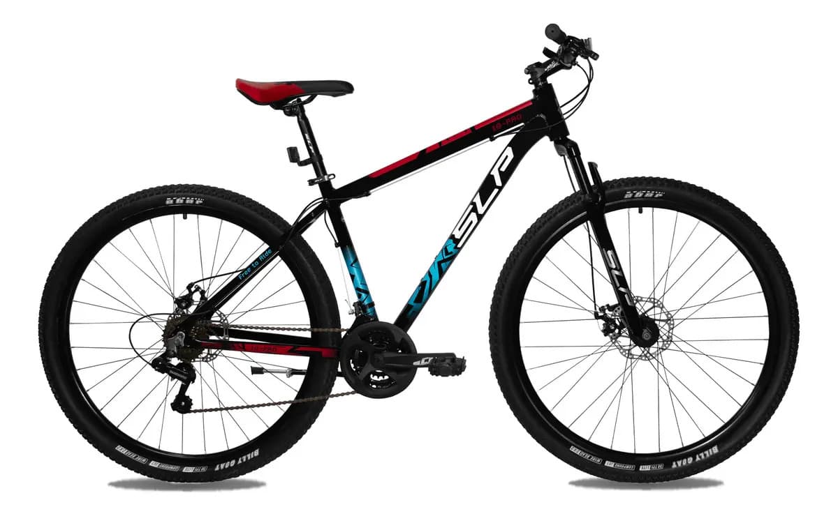 Bicicleta Slp Mtb 10 Pro 2025 Aluminio R29 Shimano 21v Color Negro/rojo/blanco/azul Tamaño Del Cuadro 20