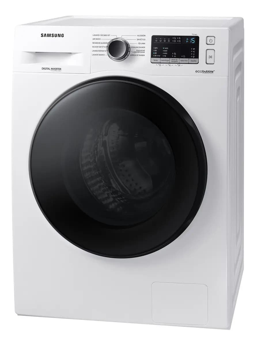 Lavasecarropas Samsung 9,5kg con Ecobubble WD4000T Blanco