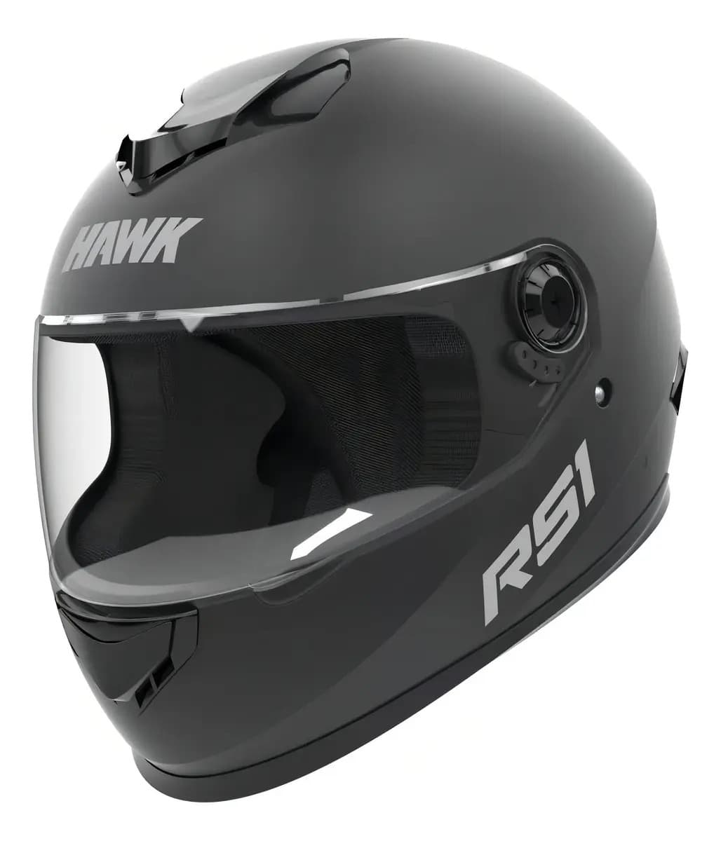 Casco para moto integral Hawk Integral RS1 negro mate talle XL