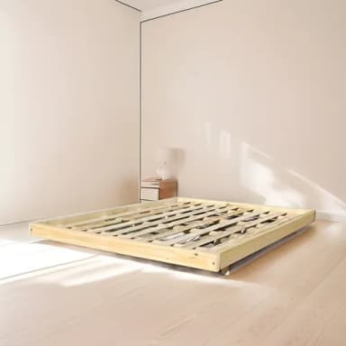 Cama 2 Plazas 140 X 190 Tatami Baja Oriental Pino - Pinoshow