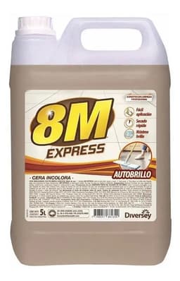Cera Incolora 8m Express Autobrillo Para Pisos 5 Litros