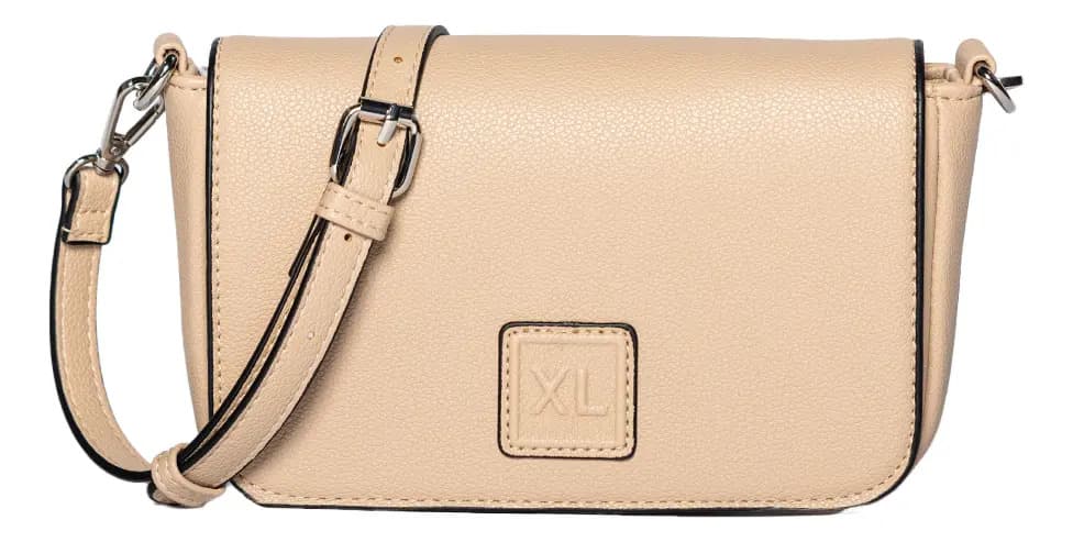 Cartera Bandolera Xl Extra Large Hanna Marrón Marrón Níquel