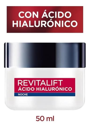 Crema Facial Noche Loréal Paris Revitalift Ácido Hialurónico Tipo de piel Todo tipo de piel