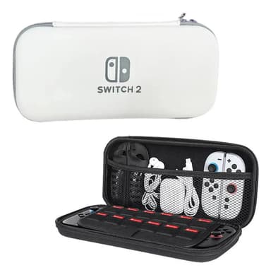 Funda Estuche Para Nintendo Switch 2 Resistente Protector Color Blanco