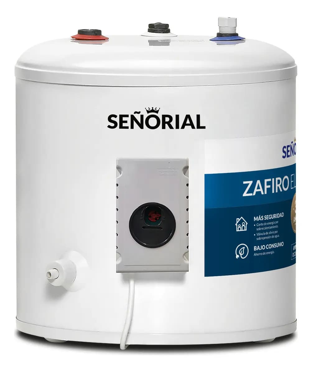Termotanque Eléctrico 40 Lts Señorial Zafiro Tesz-40 Color Blanco