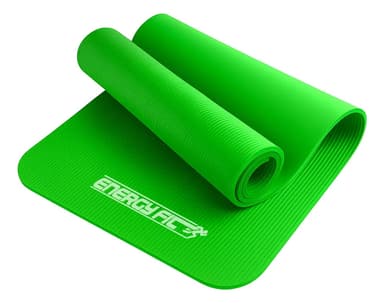 Mat Yoga 10 Mm Colchoneta Pilates Caucho Nbr 180x62 + Bolso Verde