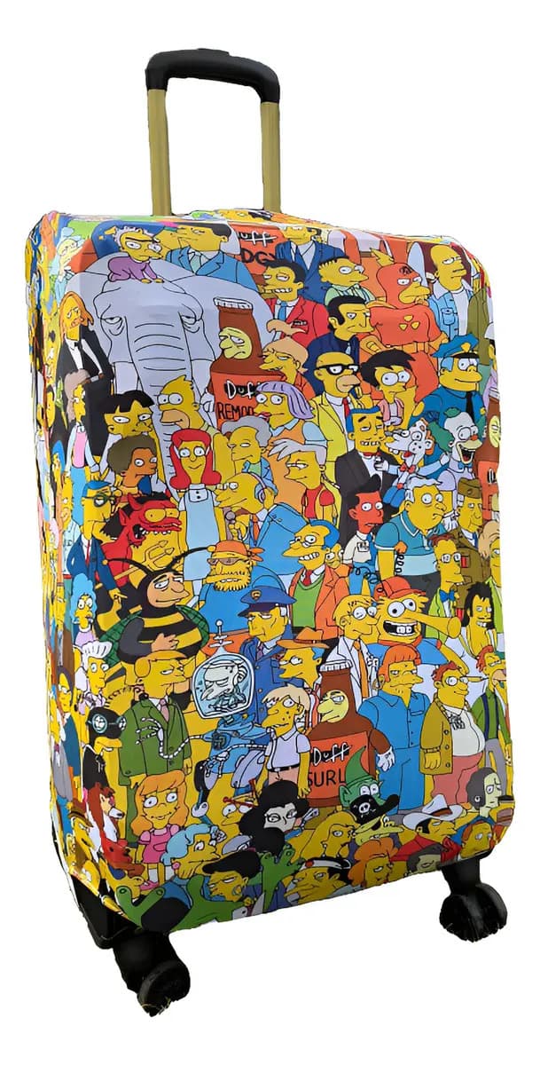 Fundas Cubre Valijas Diseños Surtidos Los Tamaños Color Simpson Carry On